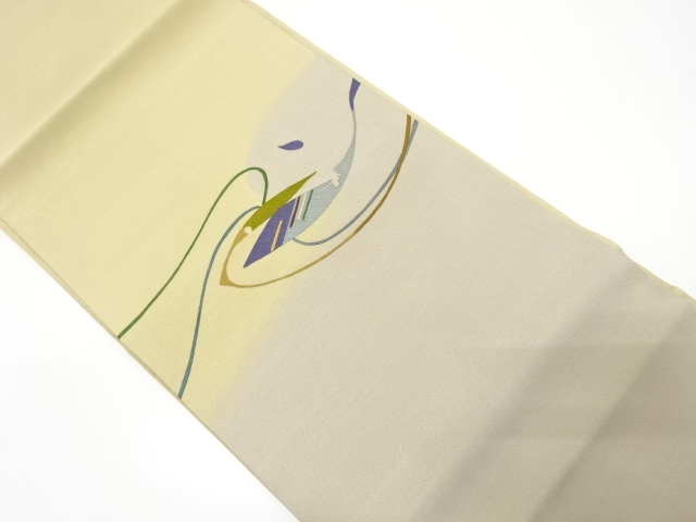 JAPANESE NAGOYA OBI / EMBROIDERY / ABSTRACT